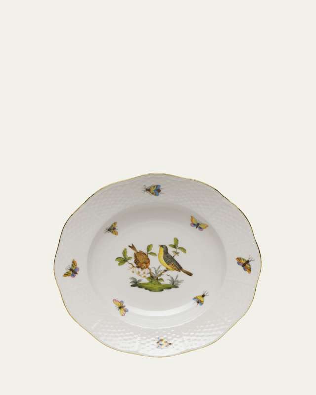 Rothschild Bird Motif 7 Rim Soup Plate